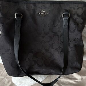 Coach Dark Patterned Tote Bag